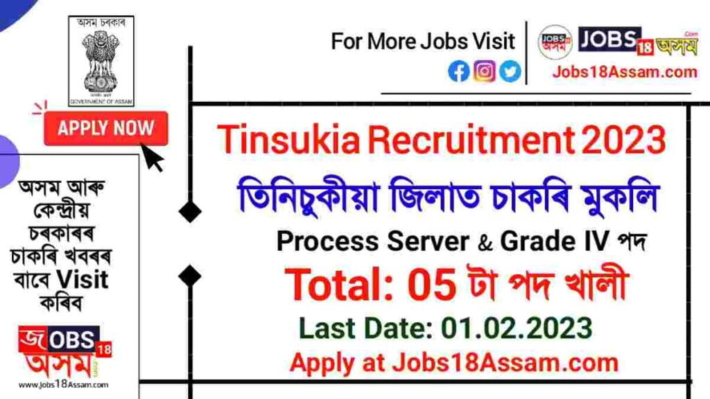 DSJ Tinsukia Recruitment 2023