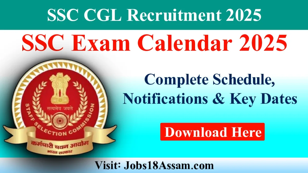SSC Exam Calendar 2025